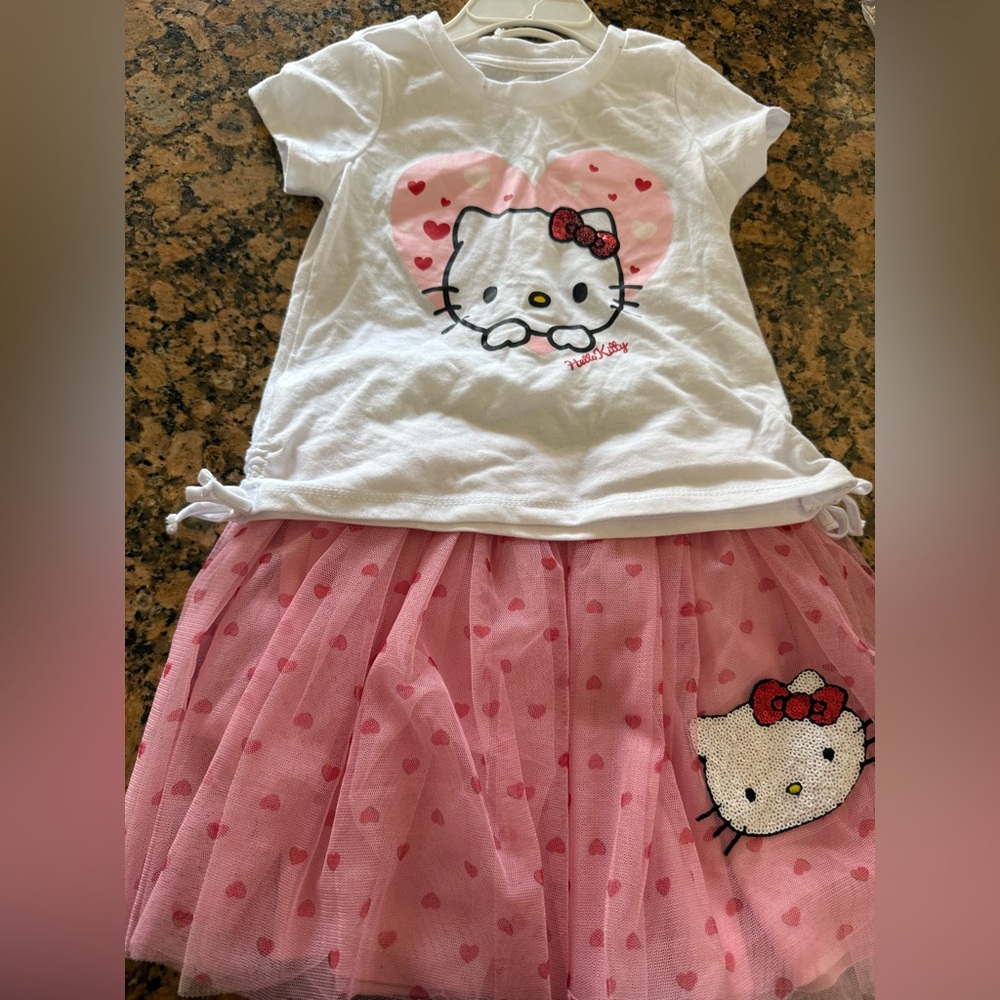 Sanrio Hello Kitty White and Pink Outfit